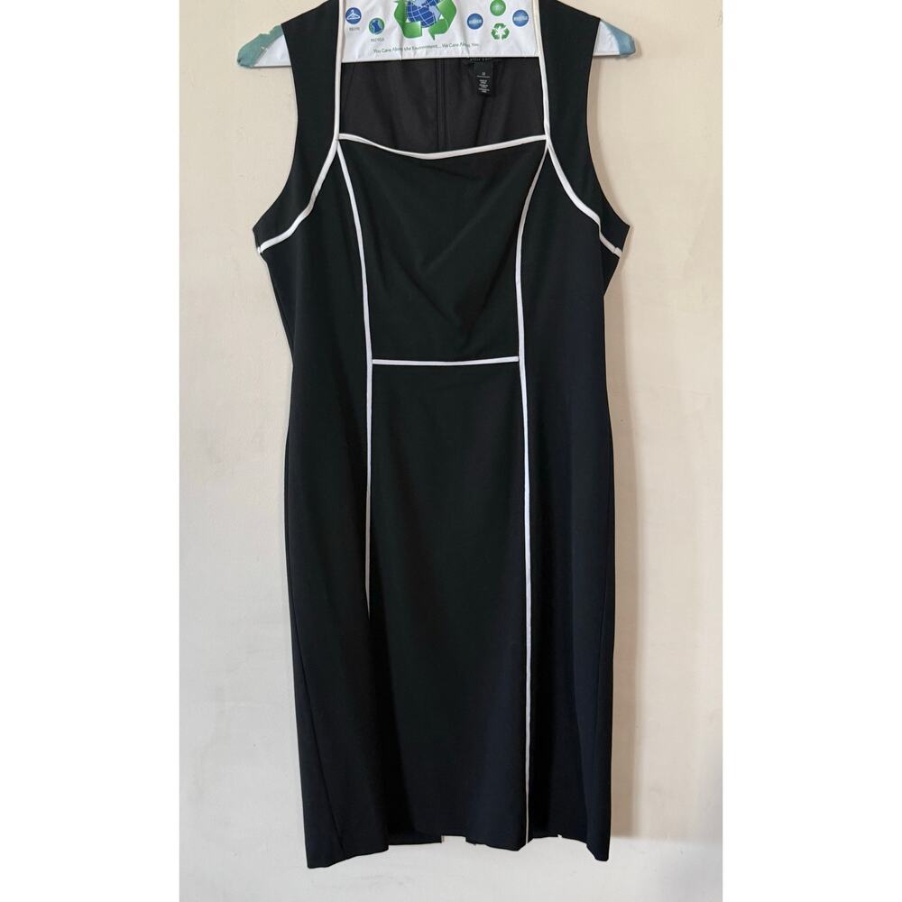 White House Black Market Black and White Mini Dress